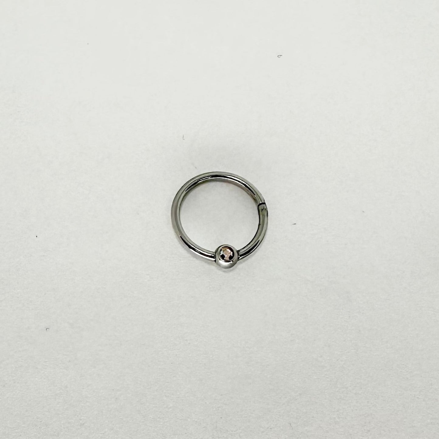 Clicker - Clicker con brillante singolo Silver 1.2mm