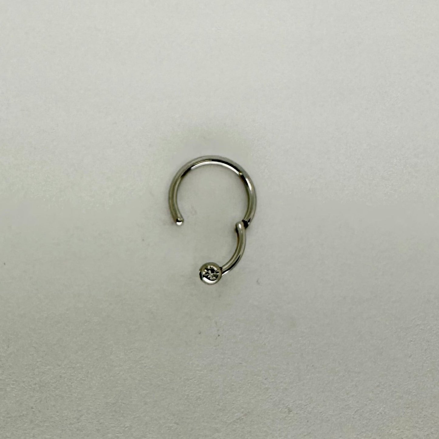 Clicker - Clicker con brillante singolo Silver 1.2mm