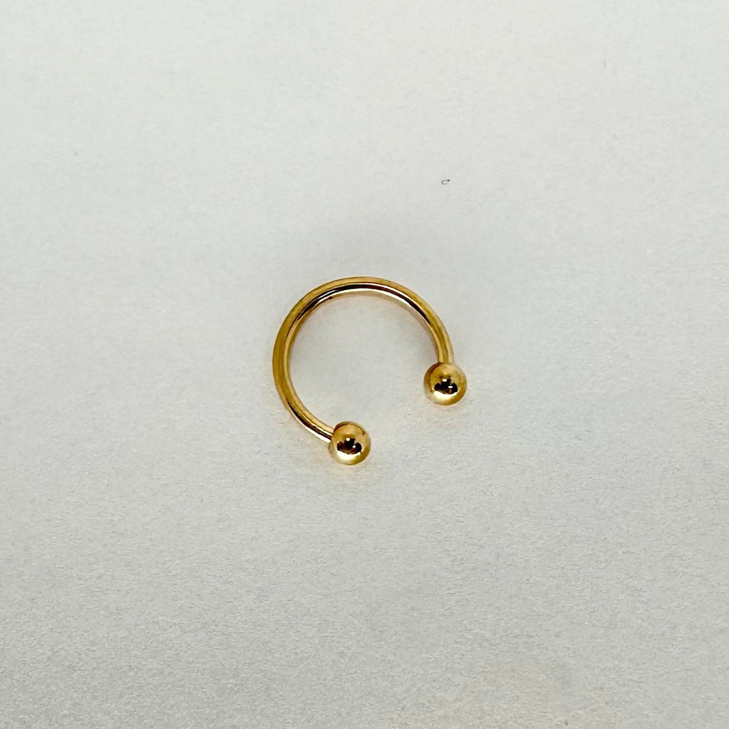 Circular Barbell - Piercing a ferro di cavallo Gold 1.6mm