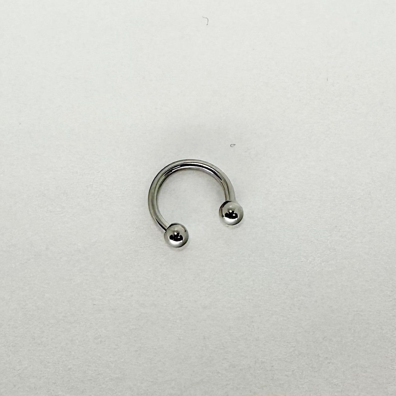 Circular Barbell - Piercing a ferro di cavallo Silver 1.2mm