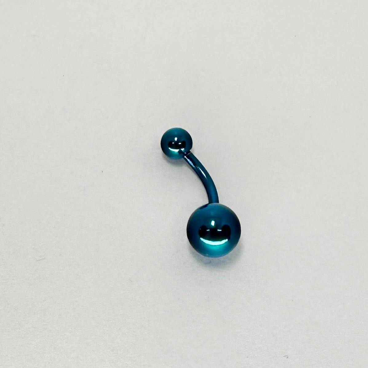 Navel - Piercing da ombelico anodizato Blu 12mm