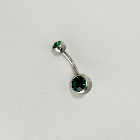 Navel - Piercing da ombelico Smeraldo 12mm