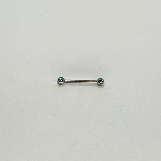 Nipple - Piercing da capezzolo brillante Light Blue