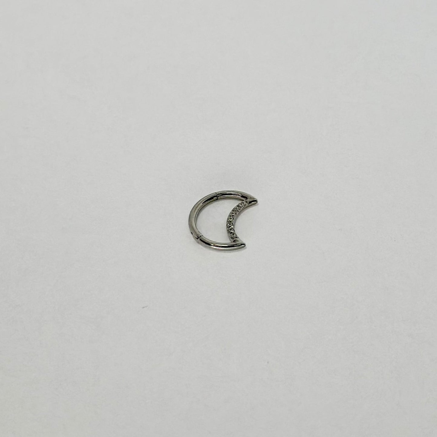 Clicker - Clicker con brillanti a forma di luna 1.2mm